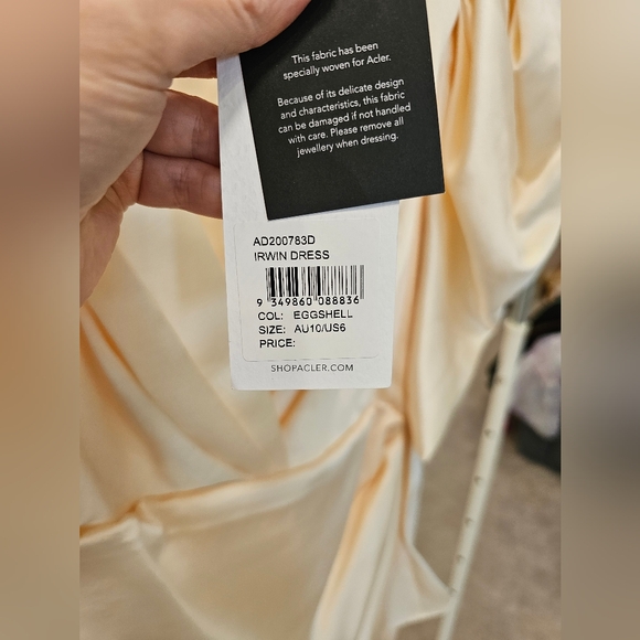 Acler - Irwin Dress in Eggshell - Picture 6 of 7